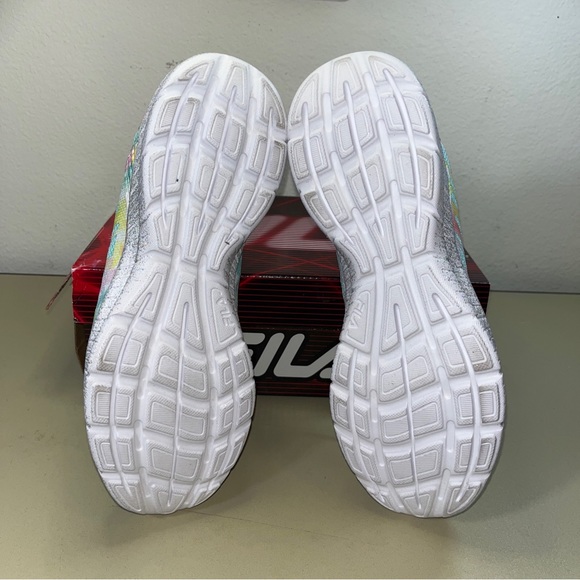 Brand New With Box Fila Fantom 5 Girl/women Running Sneakers Teal Pink Size 5 - Picture 5 of 7